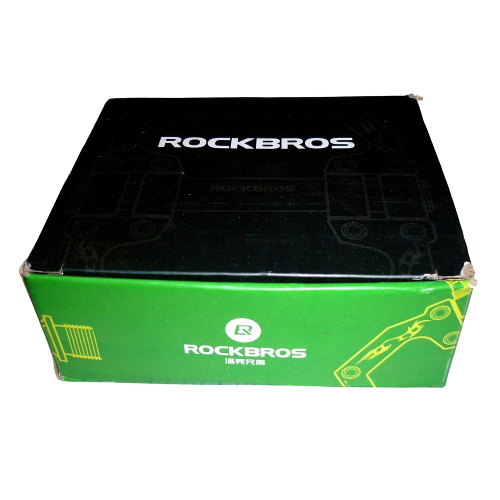 Rockbros Mountain Bike Pedals Red Nylon Fiber Wide Platform Flat MTB Pedals